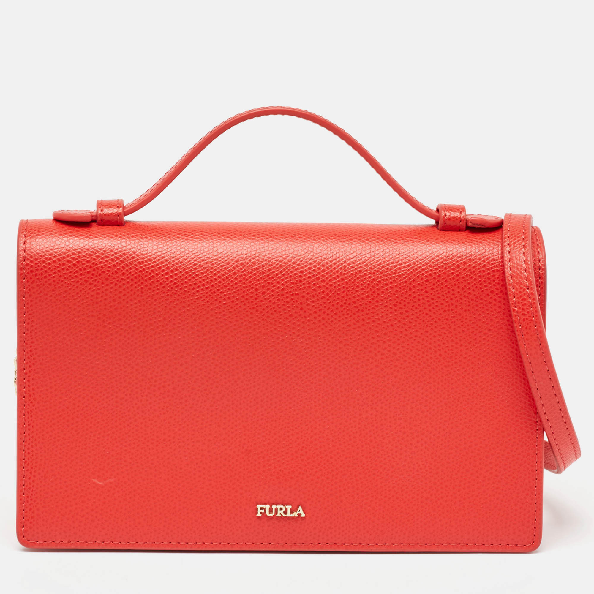 

Furla Red Leather Incanto Crossbody Bag