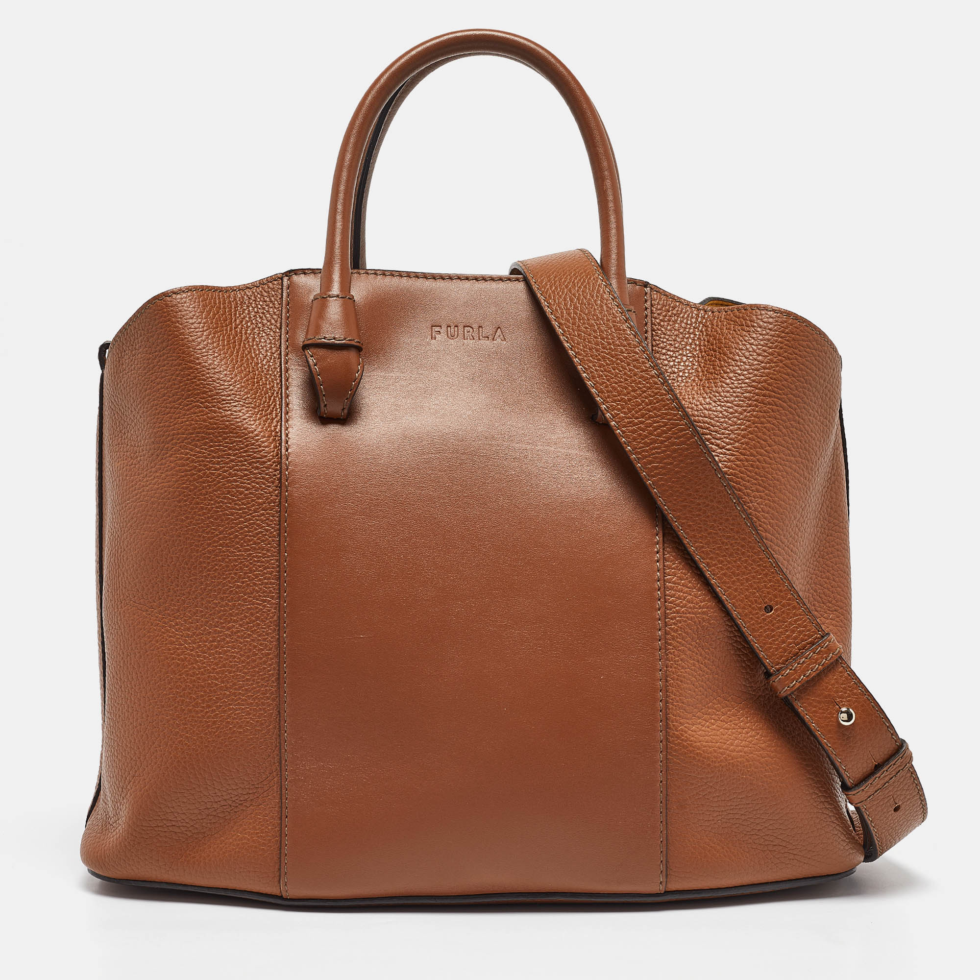 

Furla Brown Leather Miastella Tote