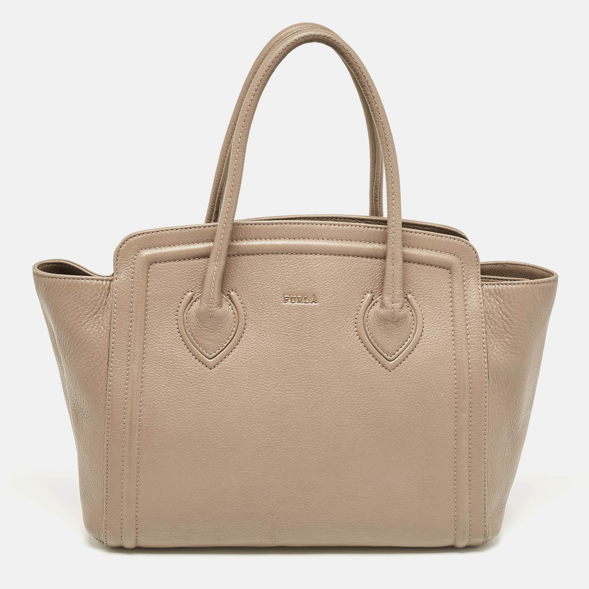 

Furla Beige Leather  College Tote