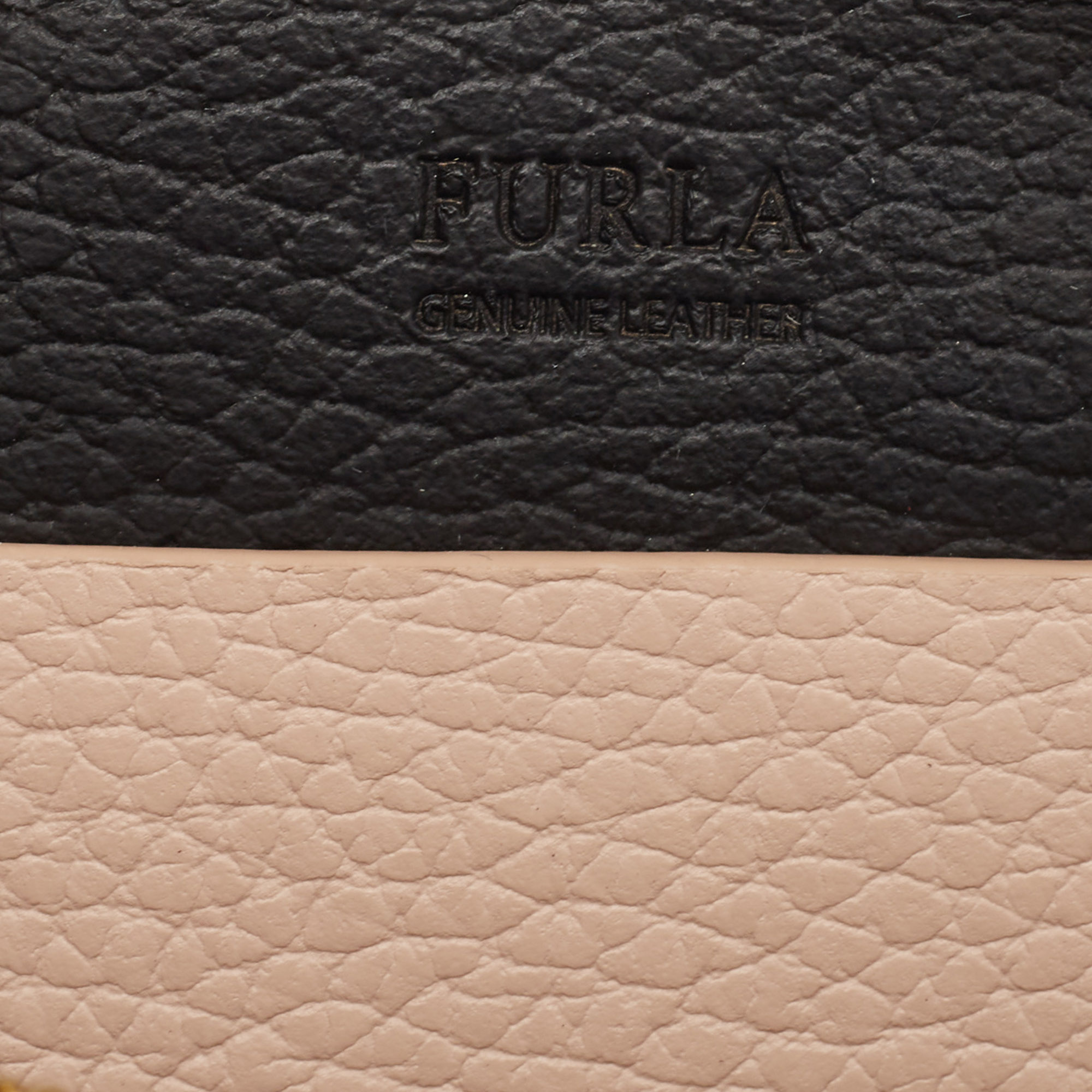 Furla Blush Pink Leather Mini Cara Crossbody Bag 