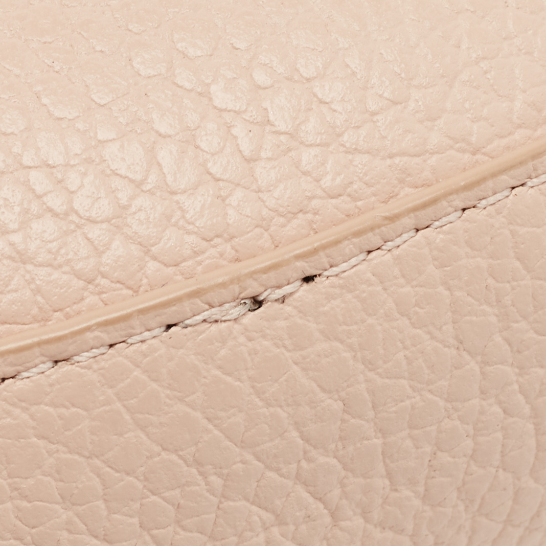 Furla Blush Pink Leather Mini Cara Crossbody Bag 
