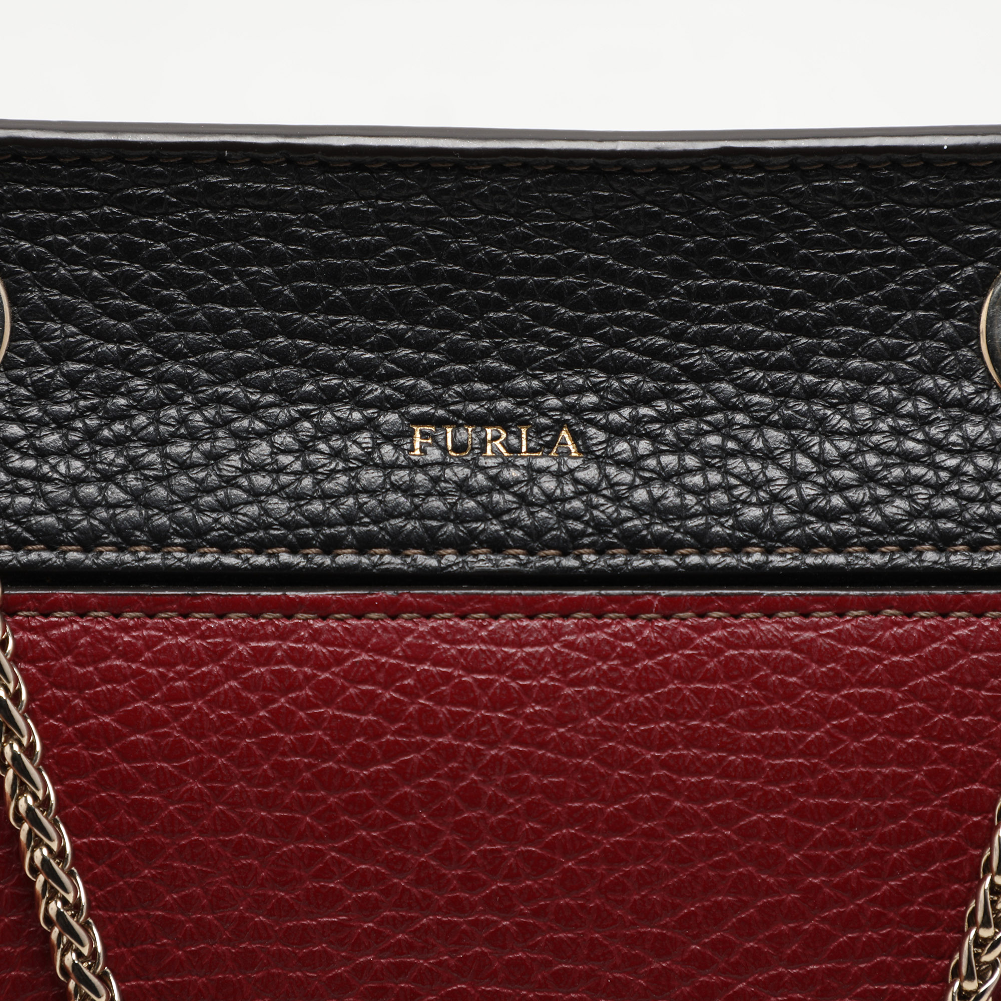 Furla Tricolor Leather Like Crossbody Bag 4
