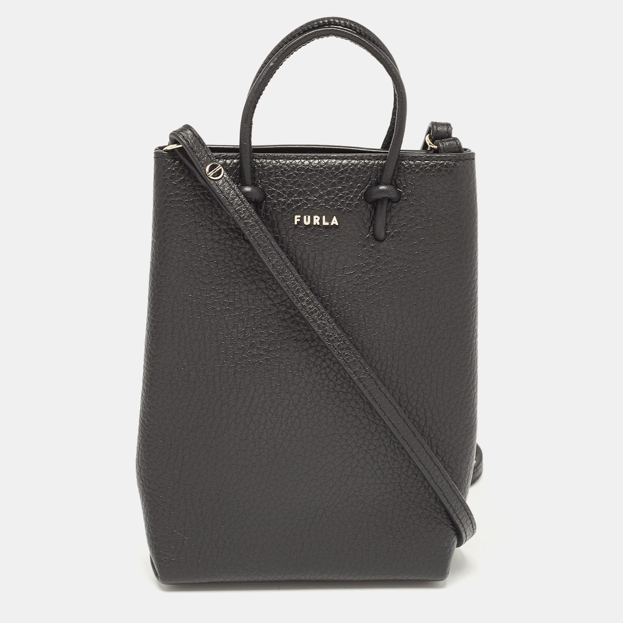 

Furla Black Leather Mini Essential Tote