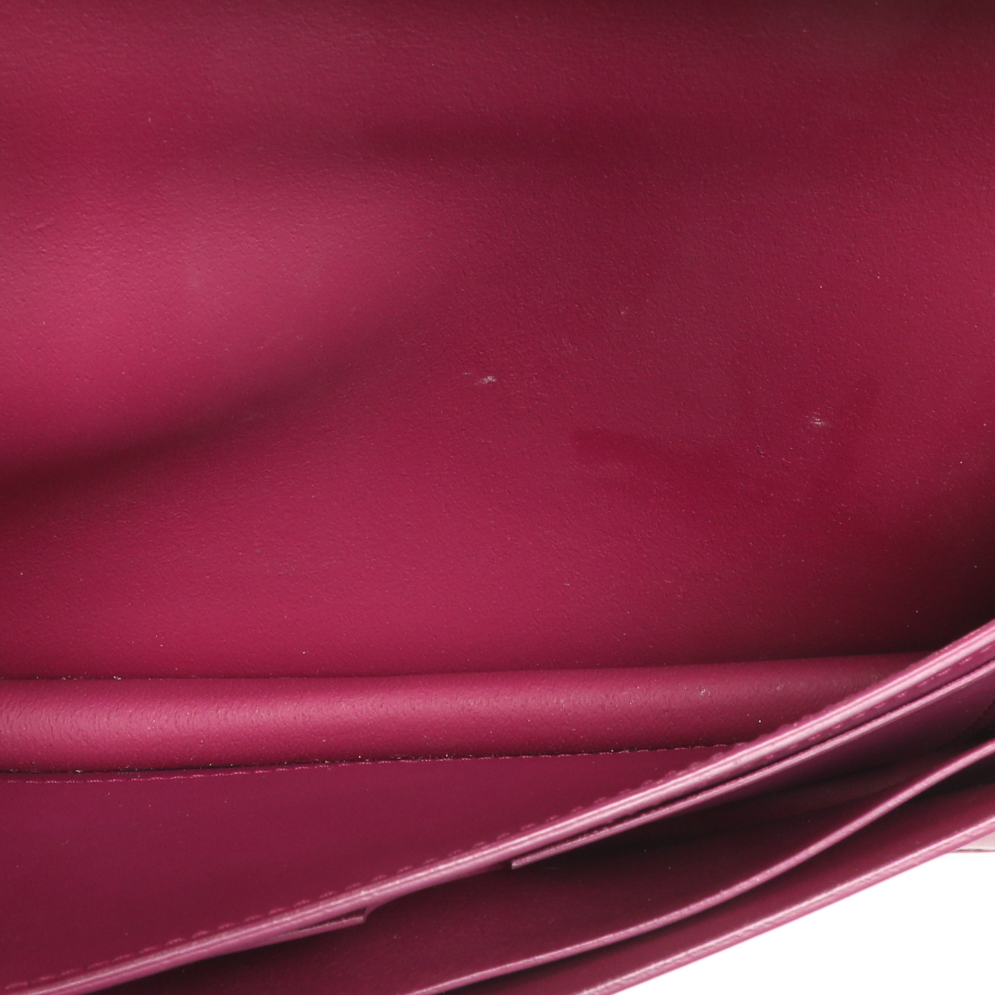 Furla Magenta Leather Embellished Flap Shoulder Bag 8