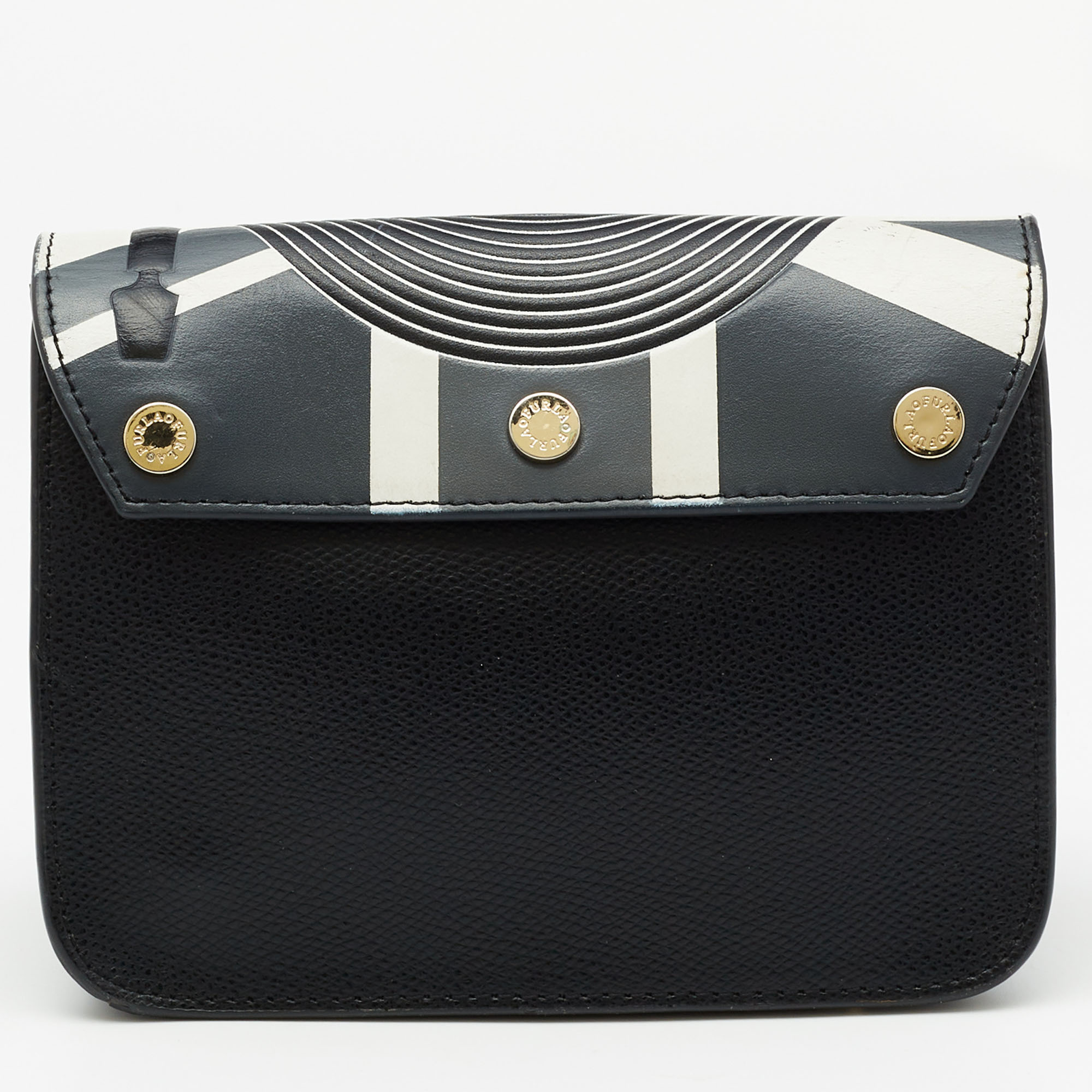 Furla Multicolor Leather Mini Music Theme Metropolis Crossbody Bag 