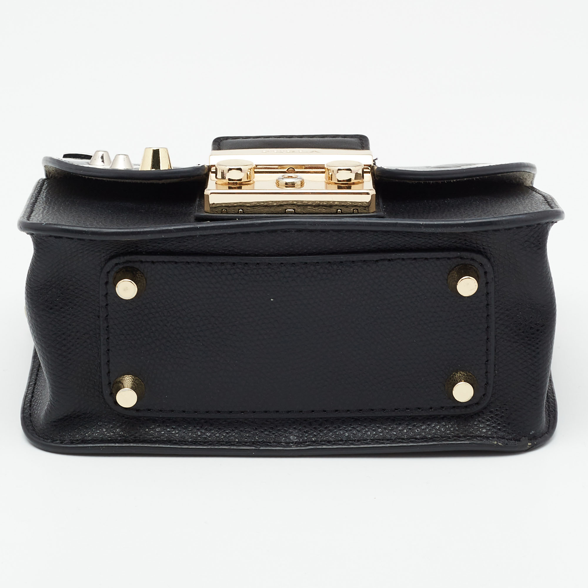 Furla Multicolor Leather Mini Music Theme Metropolis Crossbody Bag 