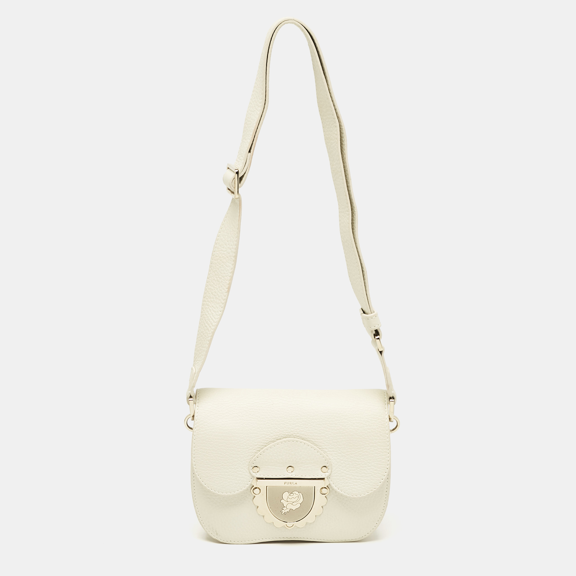 

Furla Off White Leather Mini Ducale Shoulder Bag