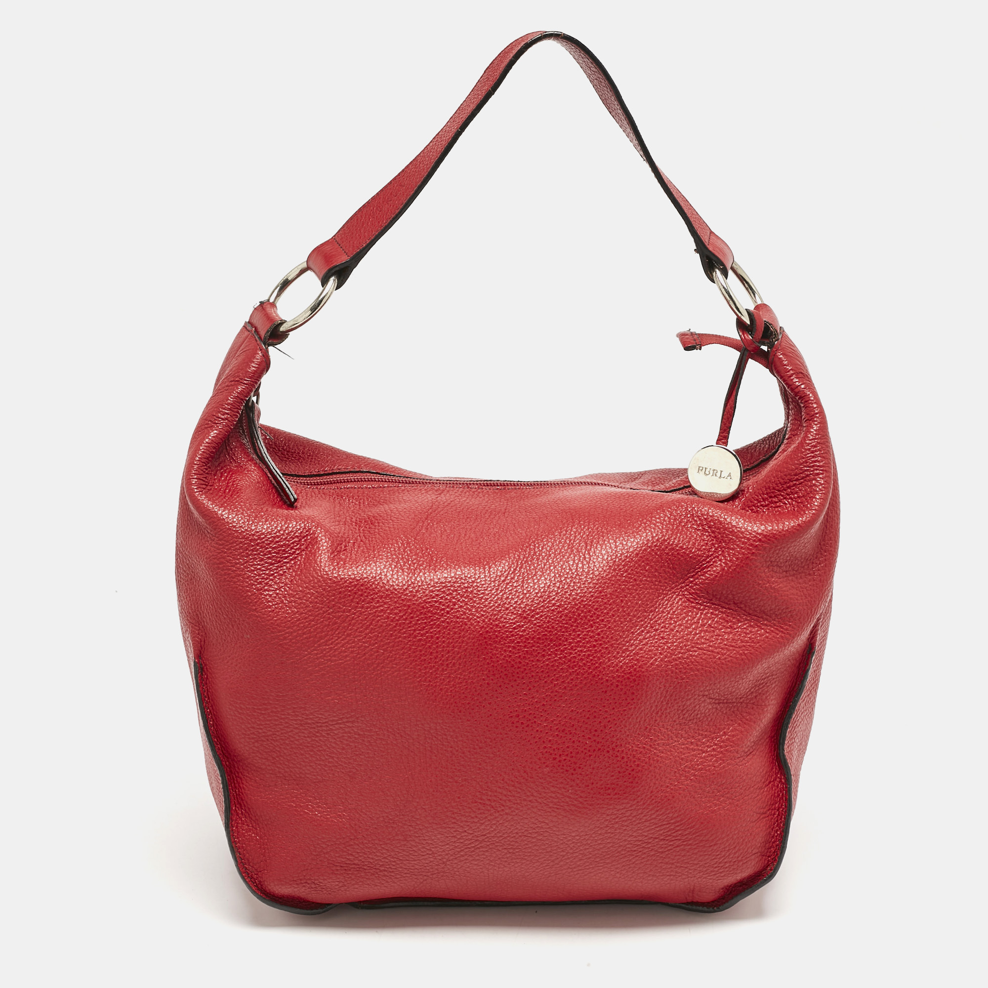 

Furla Red Leather Hobo