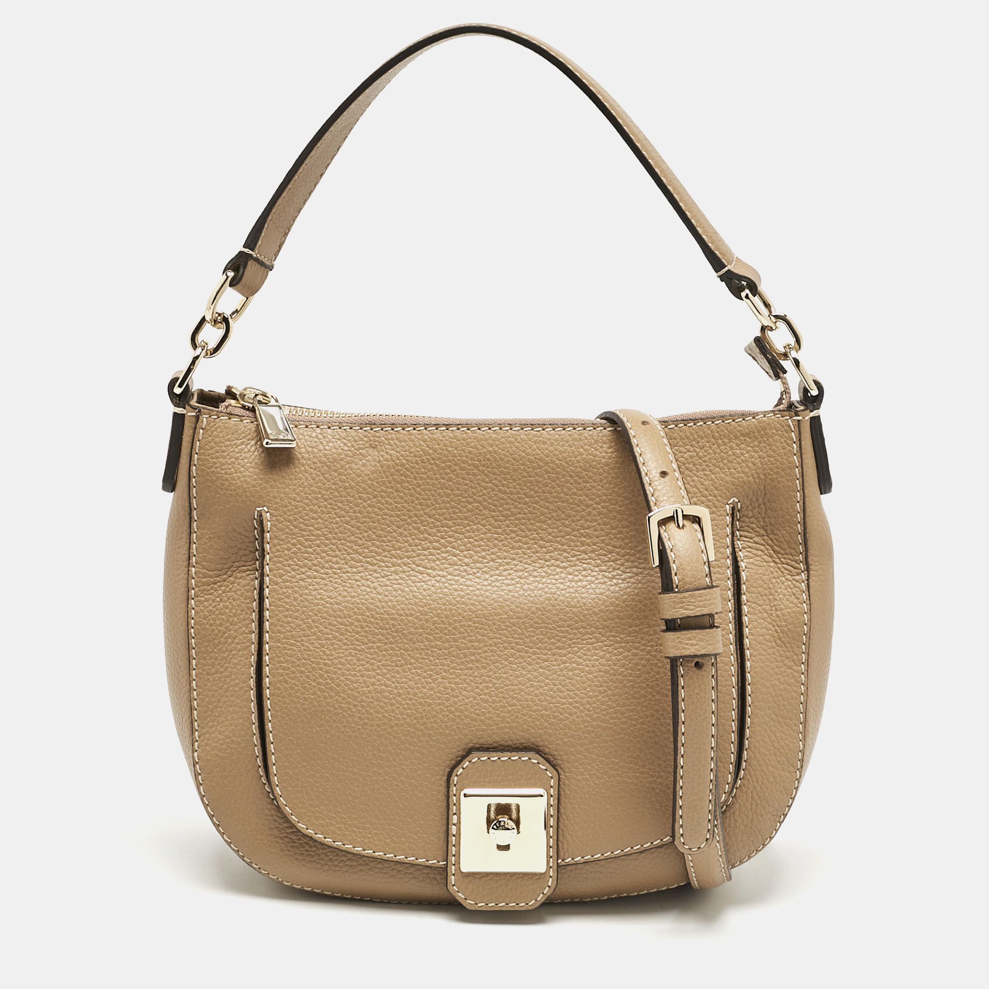 

Furla Beige Leather Shoulder Bag