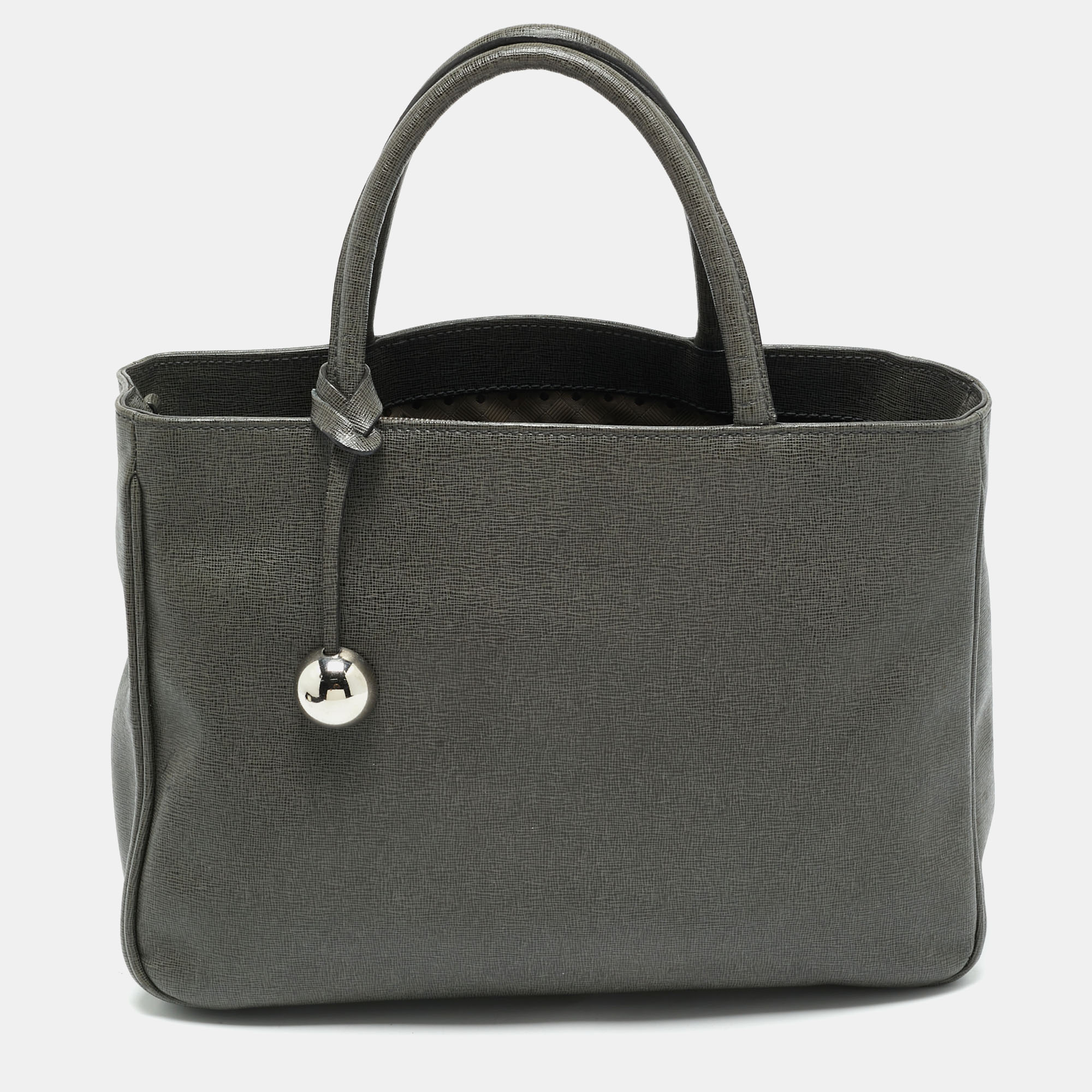 

Furla Dark Grey Leather Practica Tote