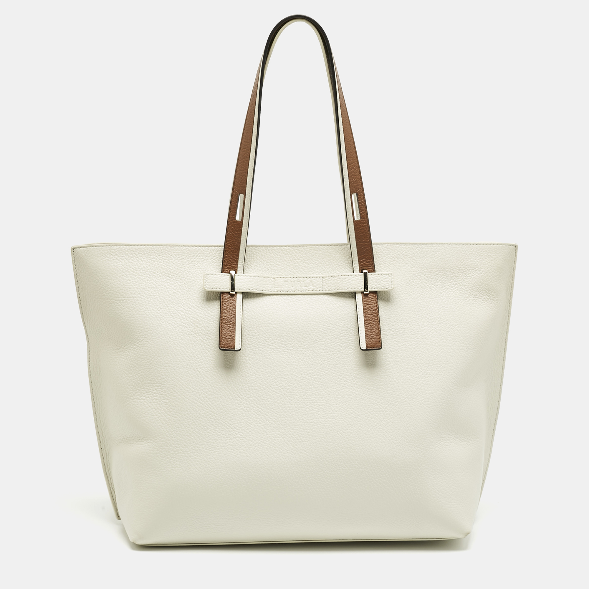 

Furla White Leather  Giove Tote