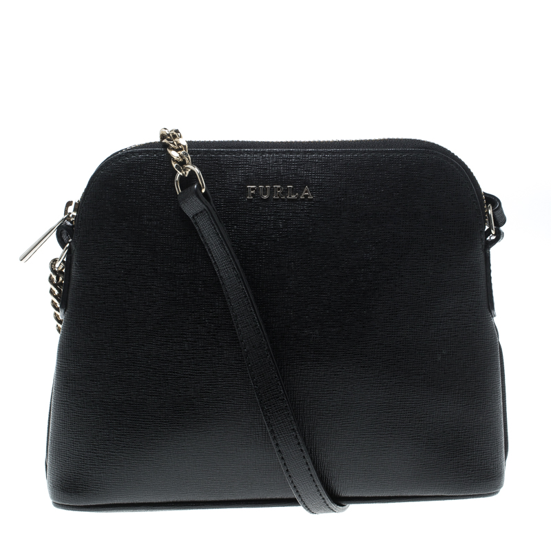 Furla Black Leather Boheme Crossbody Bag Furla | The Luxury Closet