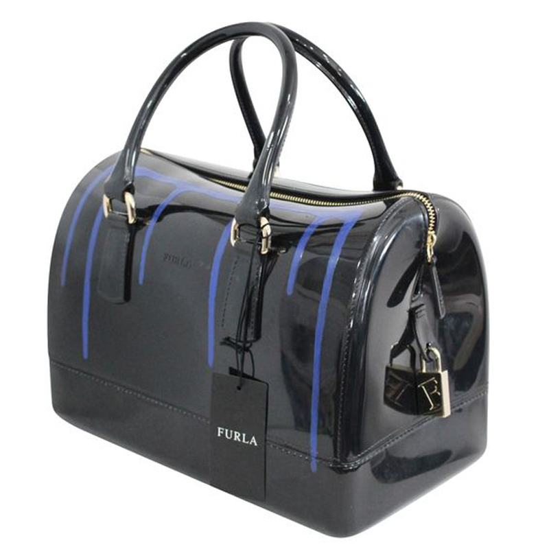 

Furla Black Rubber Painted Candy Bag