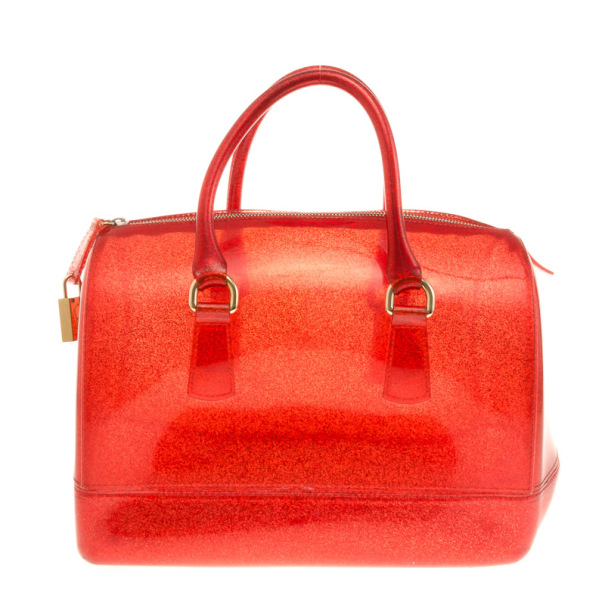Pre Owned Furla Red Candy Satchel