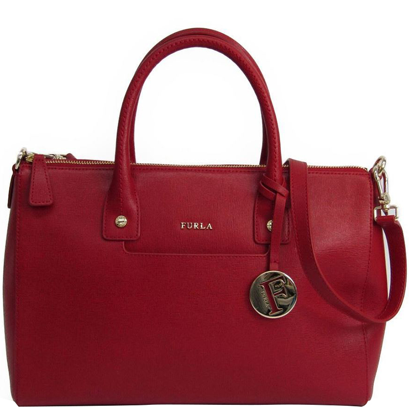 Furla Red Leather Linda Satchel Furla TLC