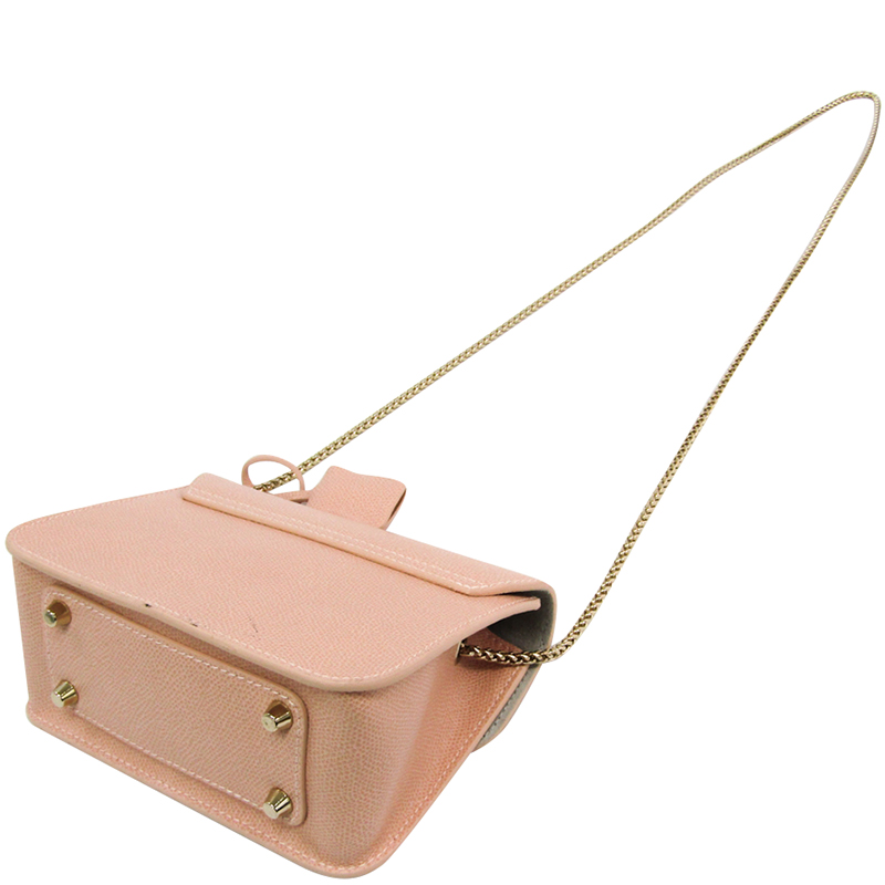 

Furla Light Pink Leather Metropolis Chain Crossbody Bag