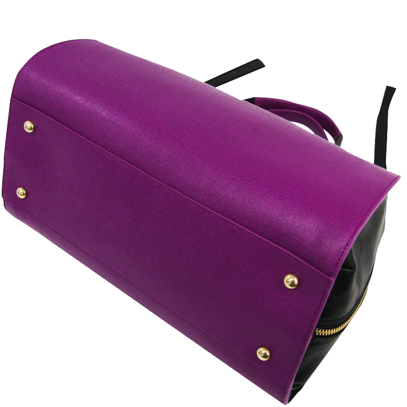 

Furla Purple Leather Satchel