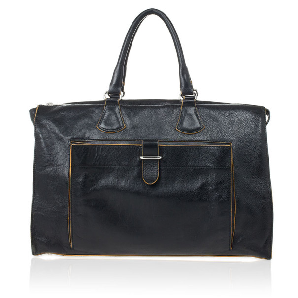 Pre Owned Furla Black Leather Limited Edition Handbag