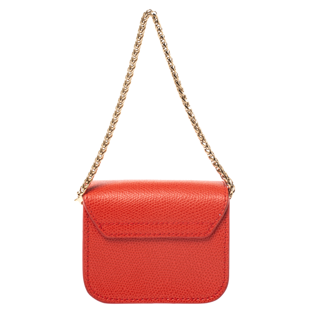 Furla Orange Leather Metropolis Coin Purse Furla | TLC