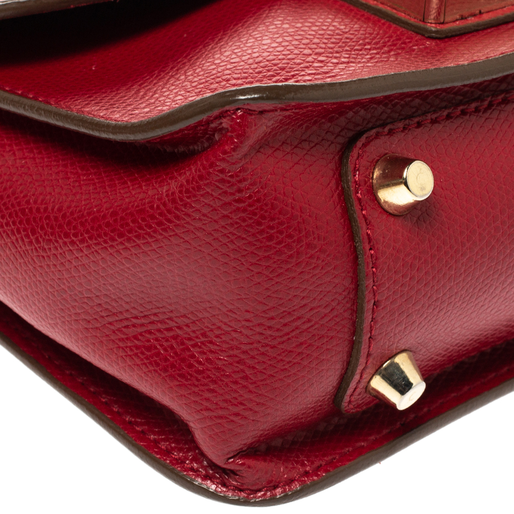 Furla Red Leather Mini Metropolis Chain Crossbody Bag Furla TLC