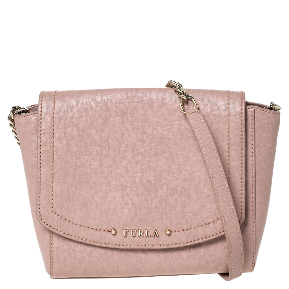 light pink shoulder bag