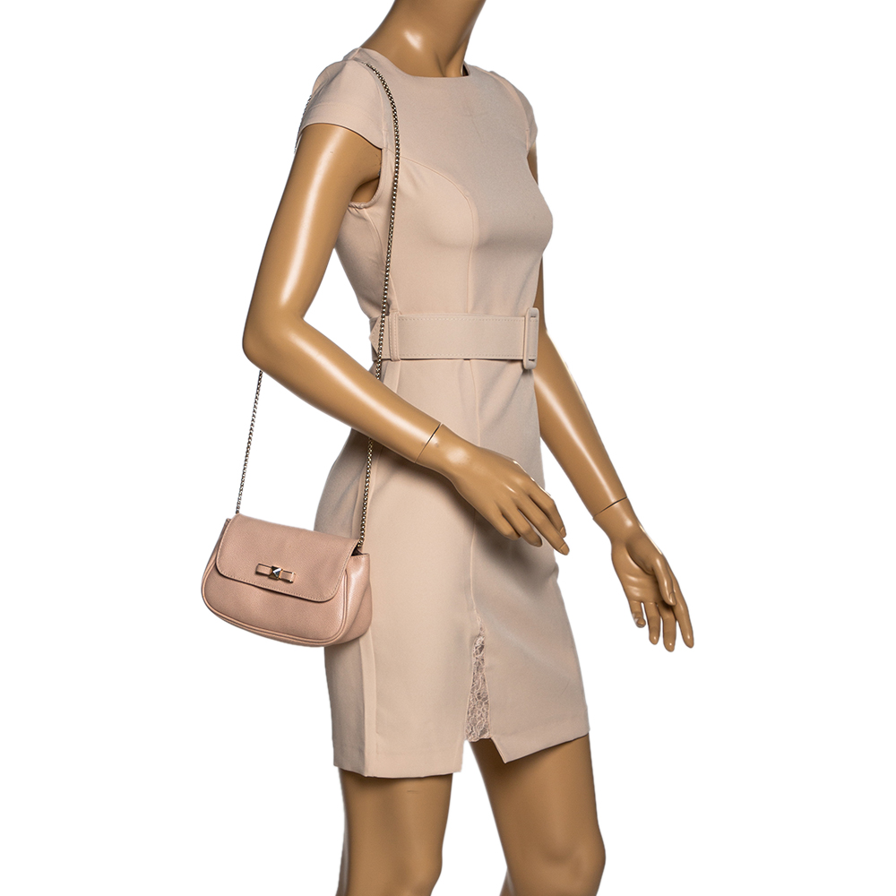 

Furla Beige Leather Chain Shoulder Bag