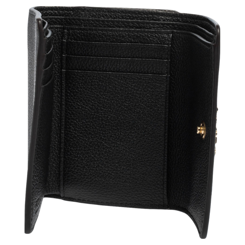 

Furla Black Leather Tri Fold Wallet