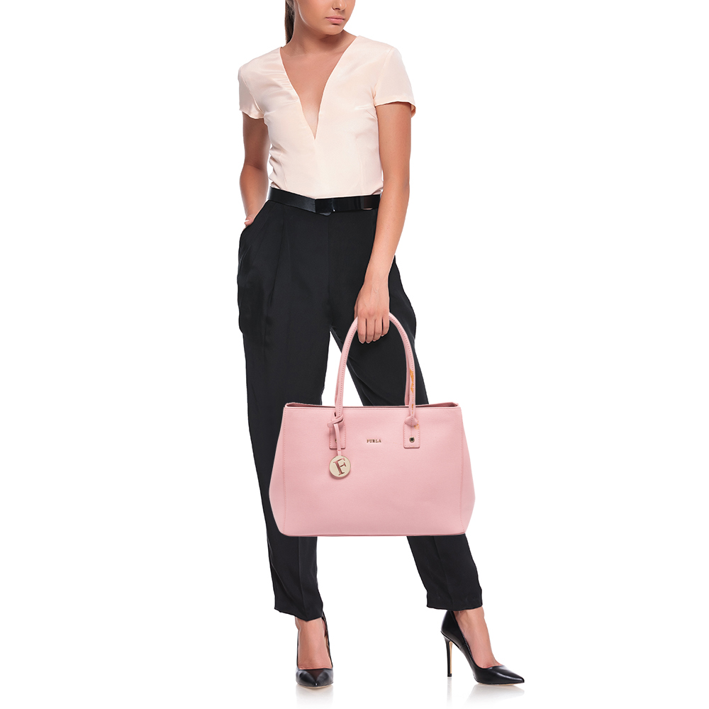 

Furla Pink Leather Linda Tote