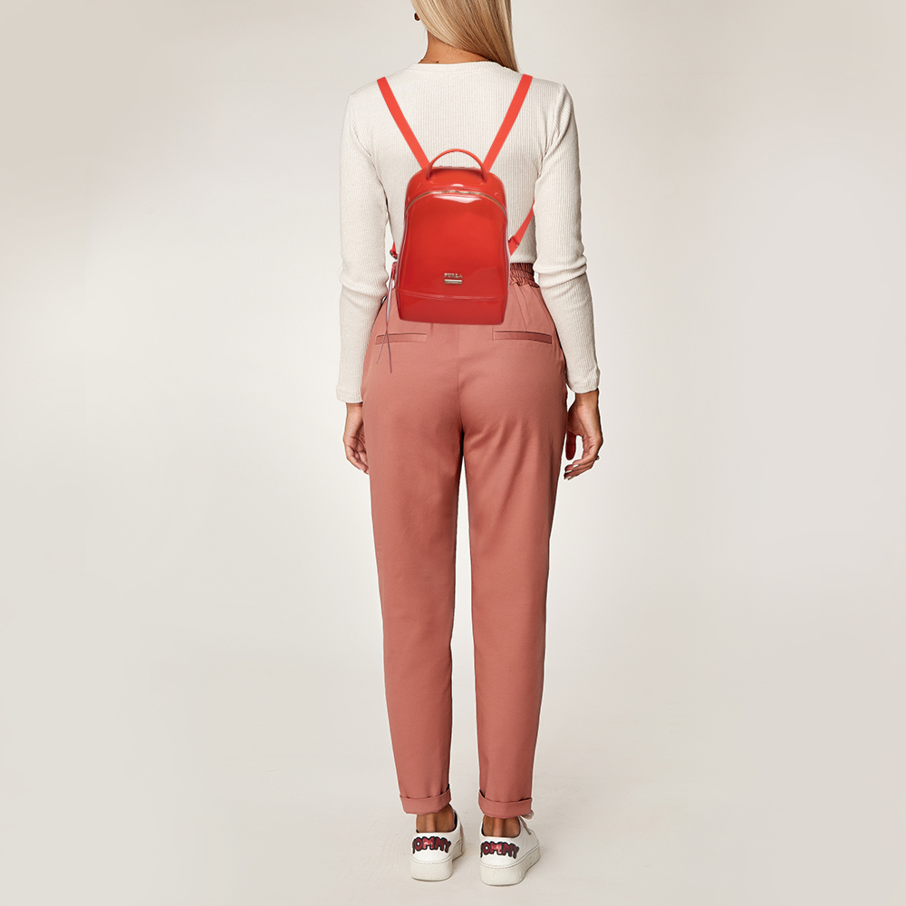 

Furla Red Rubber Candy Backpack
