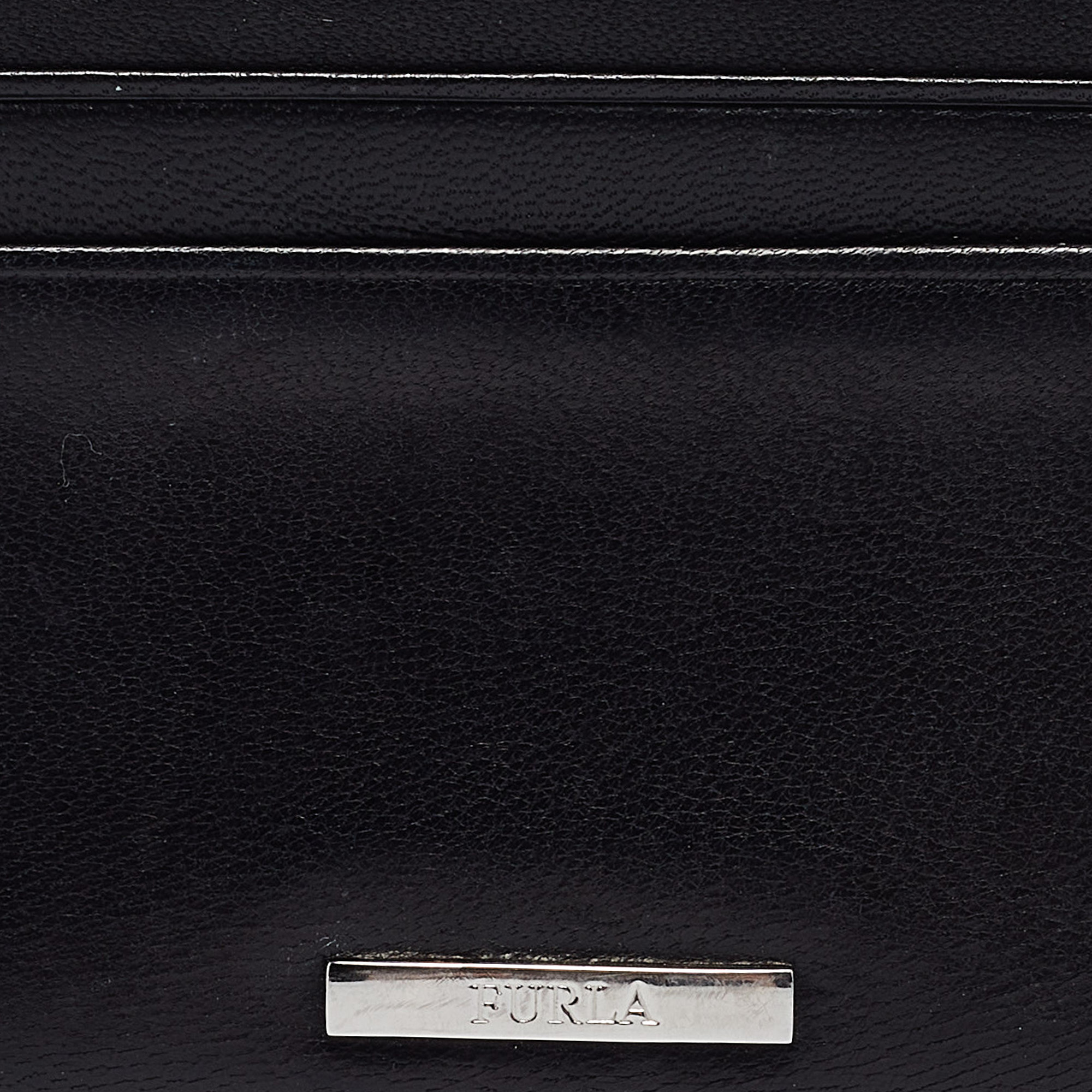 Furla Black Leather Card Holder 