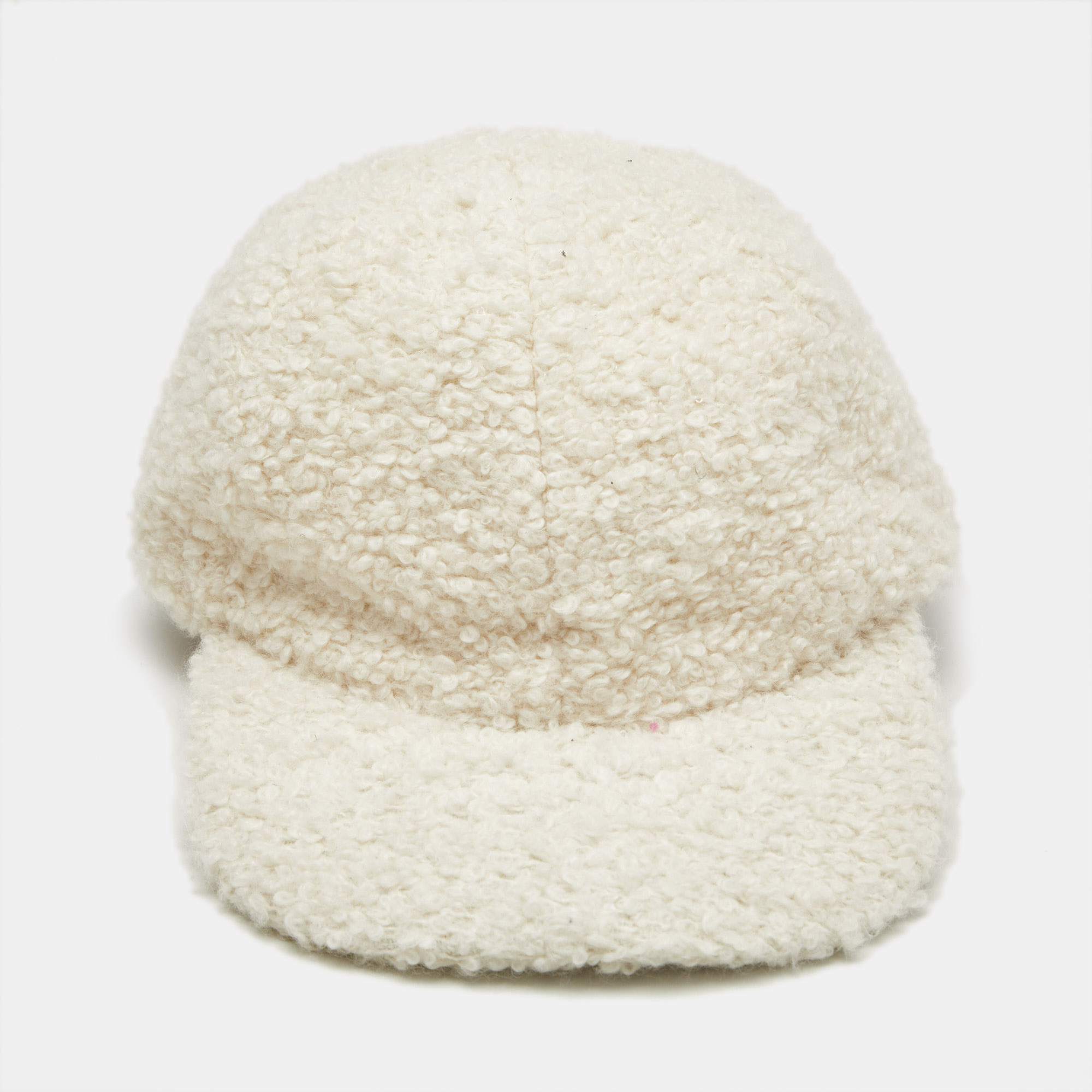 

Gabriela Hearst Ivory Boucle Baseball Cap M, White
