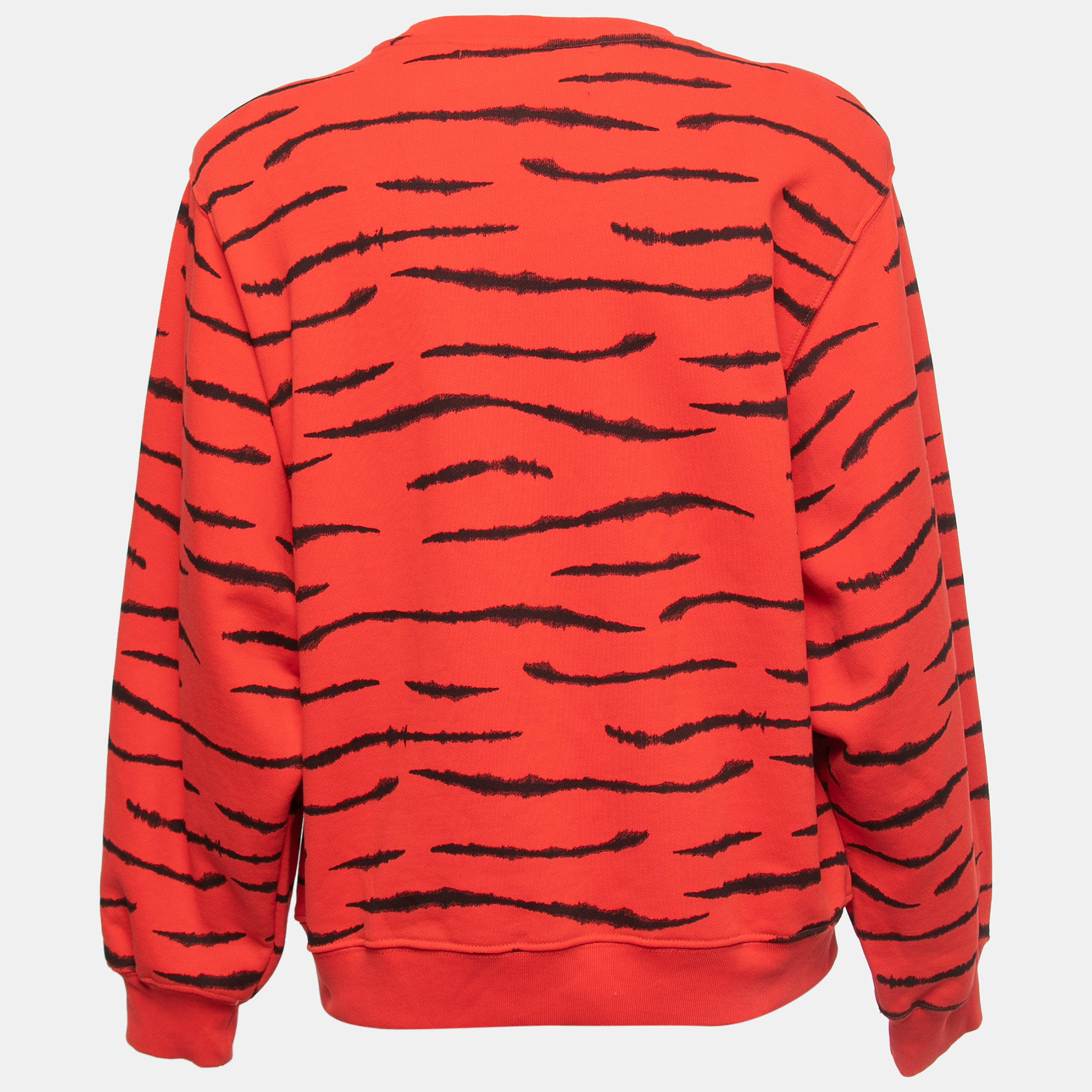 

Gaia Gaia Red All-Over Print Cotton Crew Neck Sweatshirt