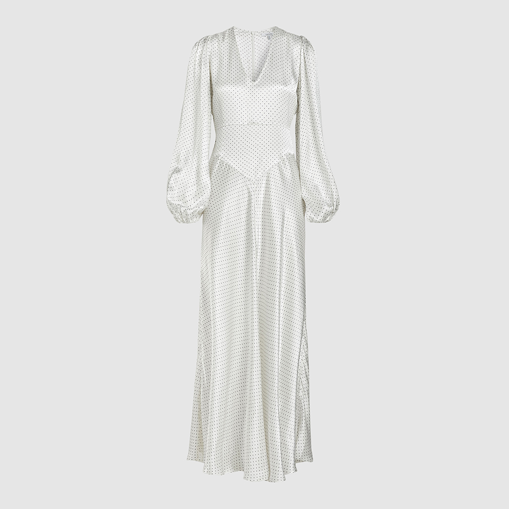 ganni white dress