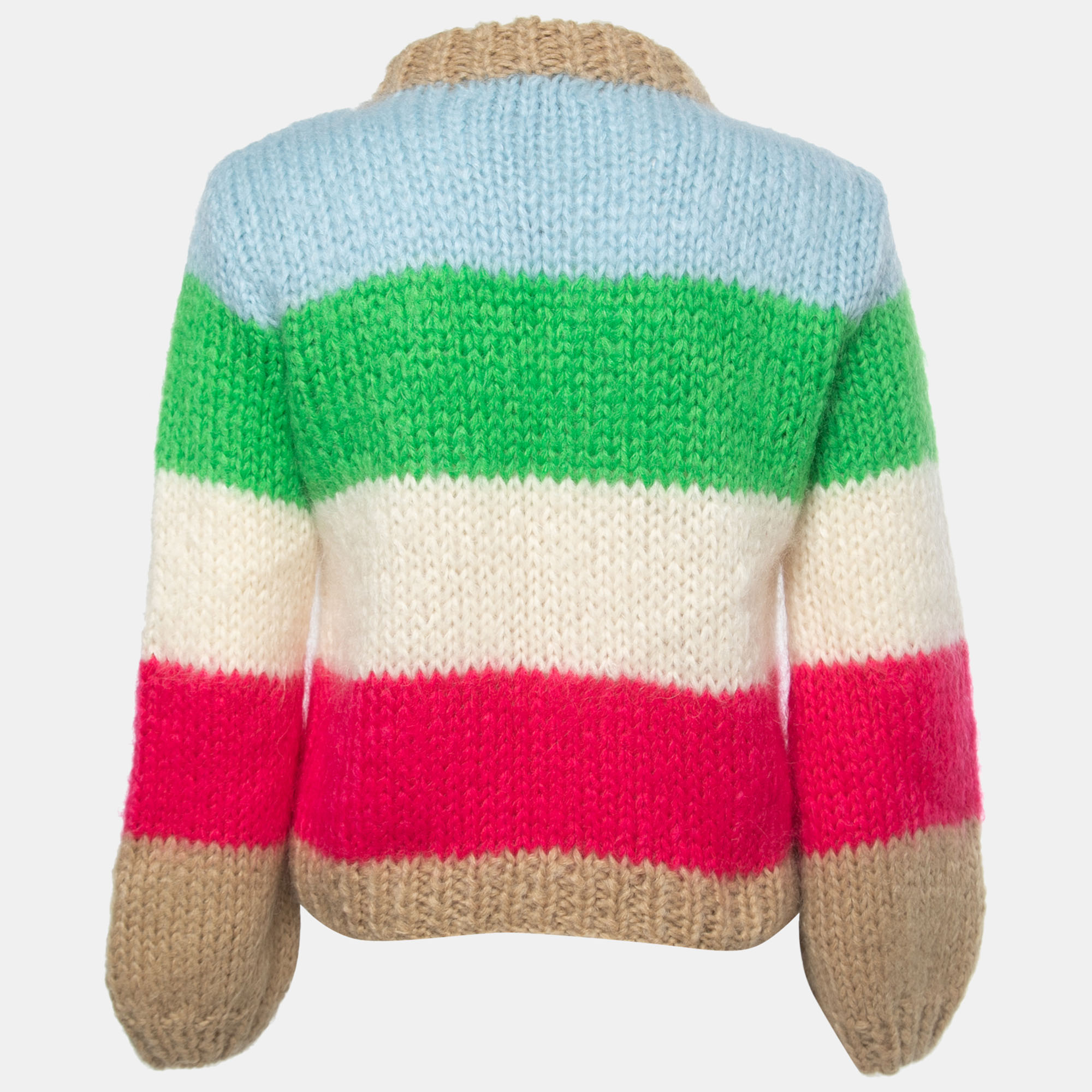 

Ganni Multicolor Striped Mohair Wool Sweater