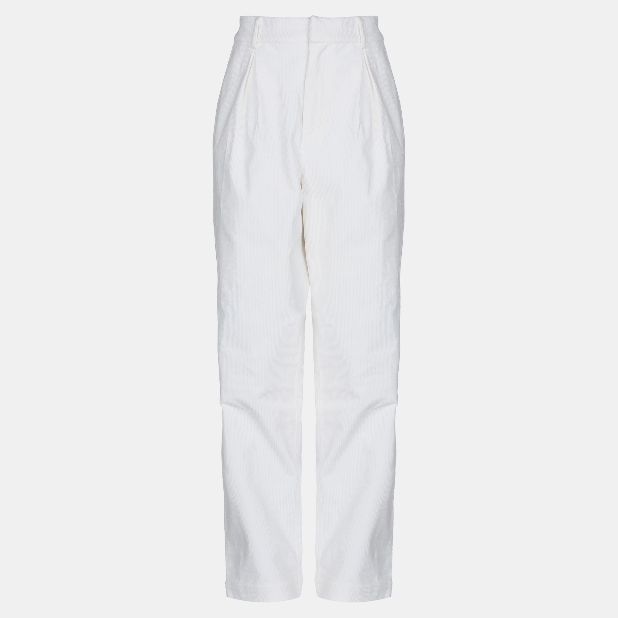 

Ganni White Corduroy Pants Size EU 42