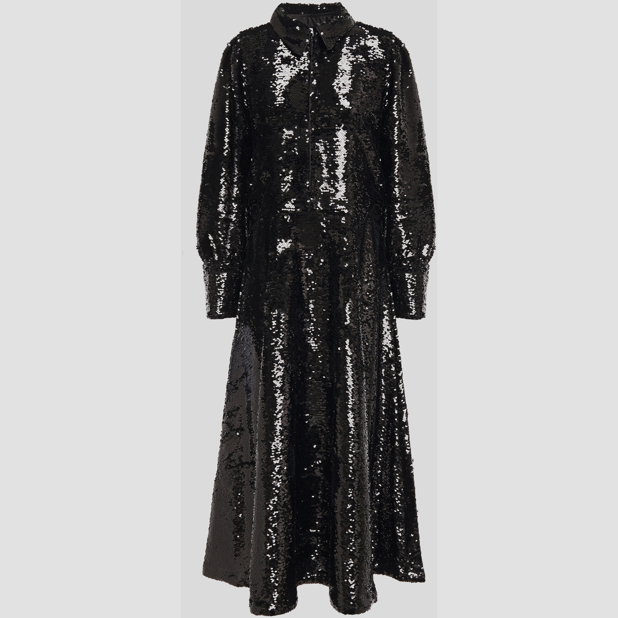 

Ganni Polyester Midi Dress 34, Black