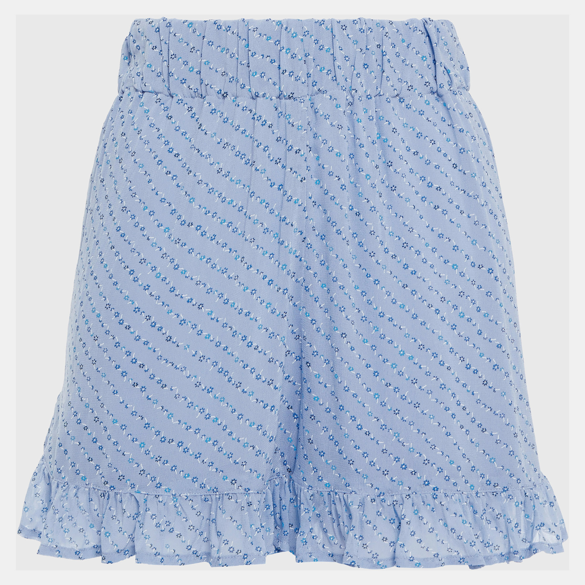 Pre-owned Ganni Viscose Shorts 34 In Blue