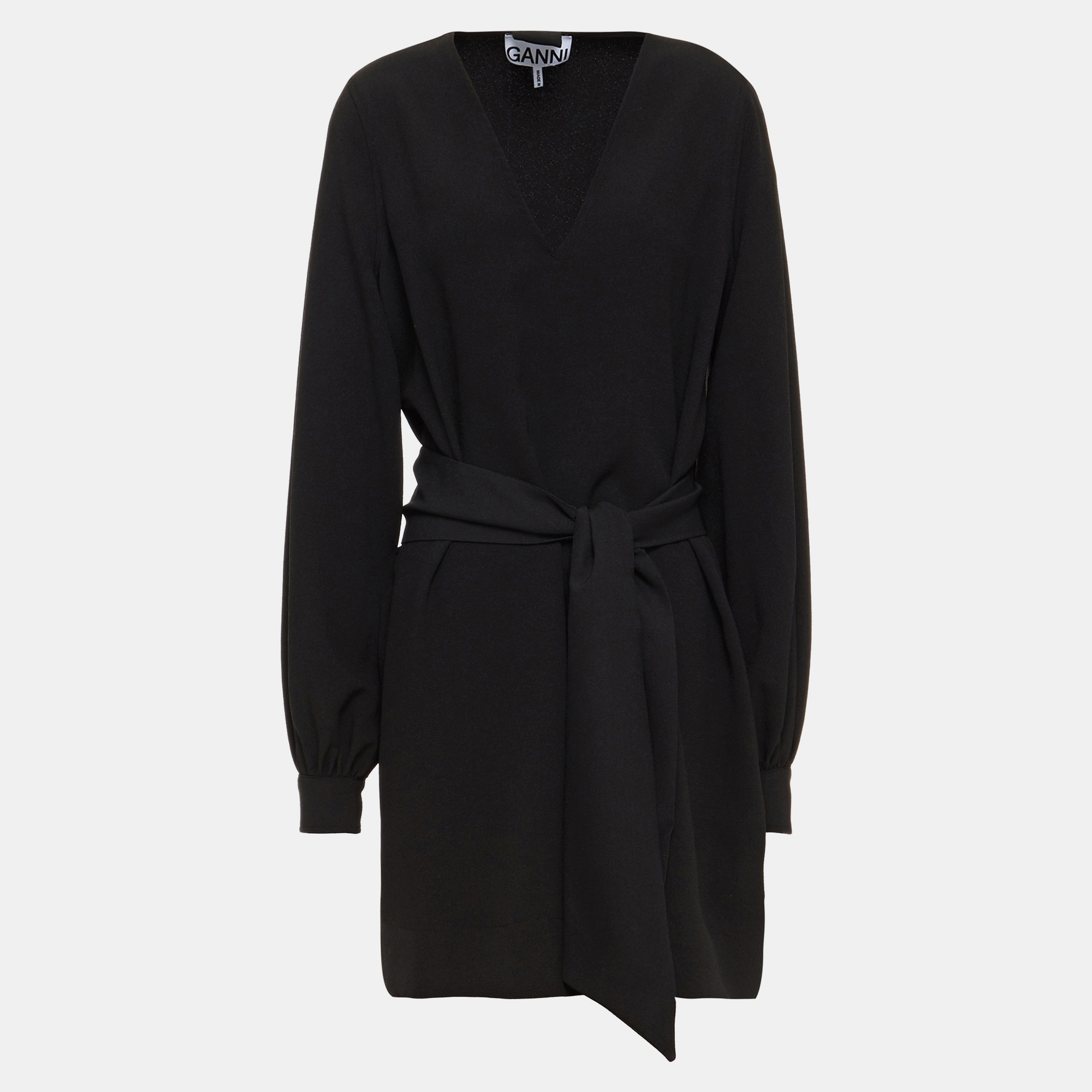 

Ganni Polyester Mini Dress 36, Black