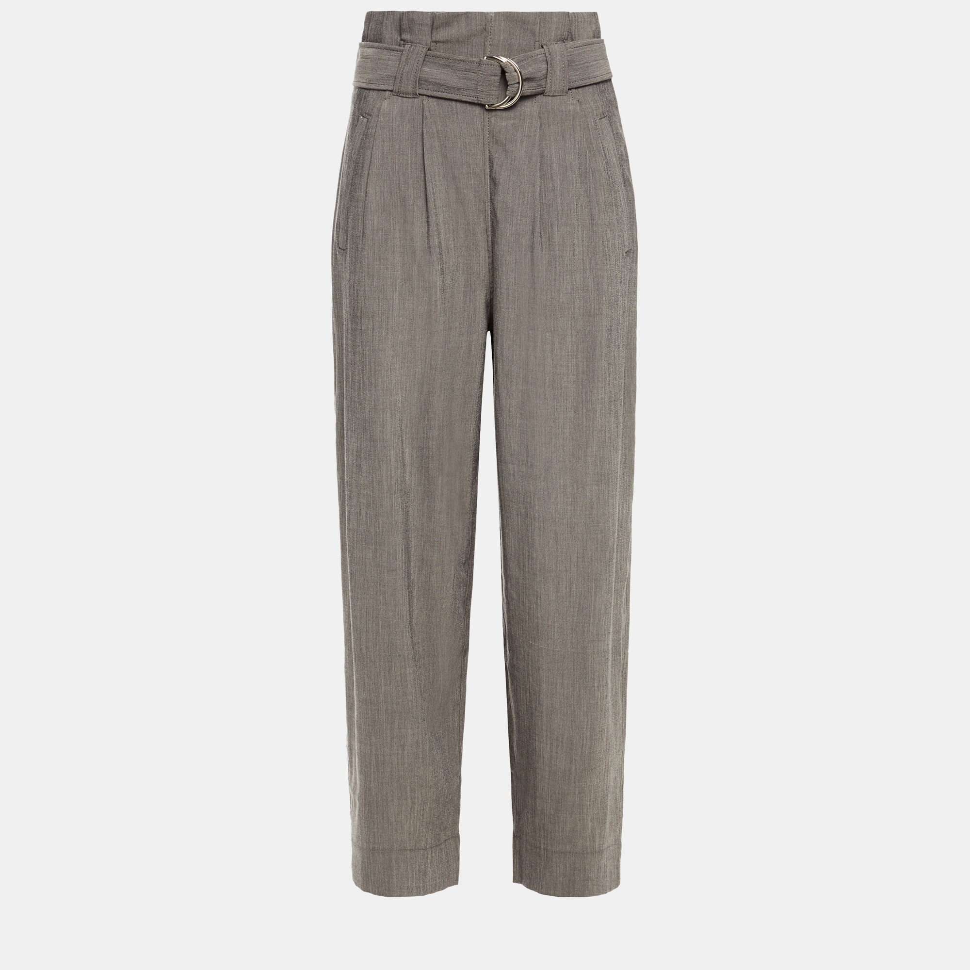 

Ganni Grey Viscose Tapered Pants Size EU 38
