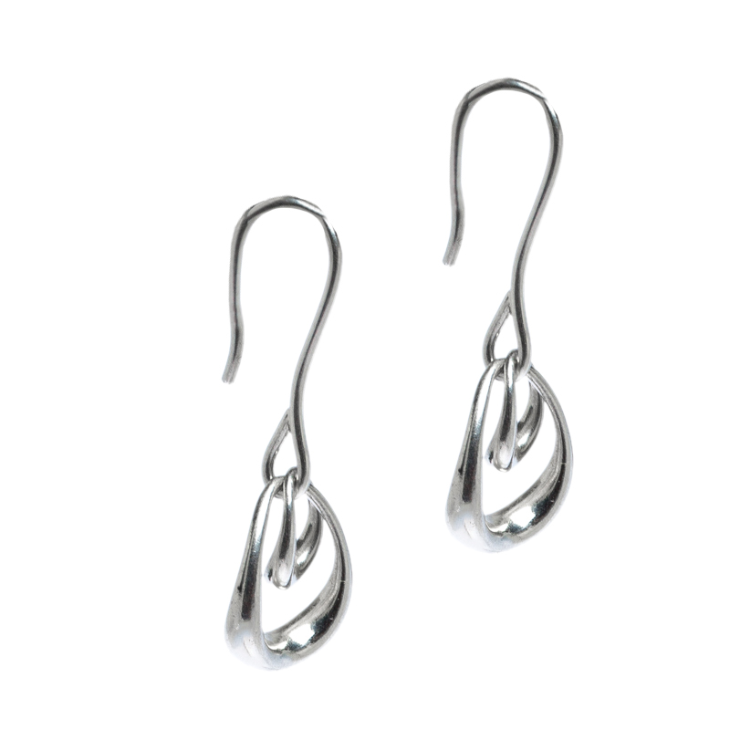 

Georg Jensen Offspring Silver Hook Drop Earrings