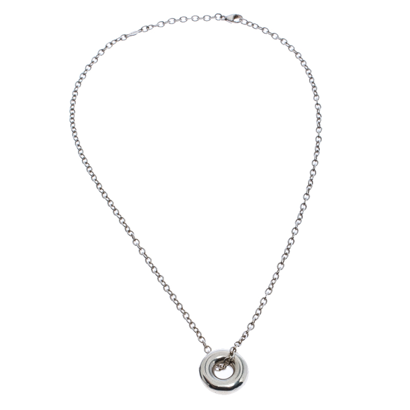 

Georg Jensen Silver Circle Pendant Necklace