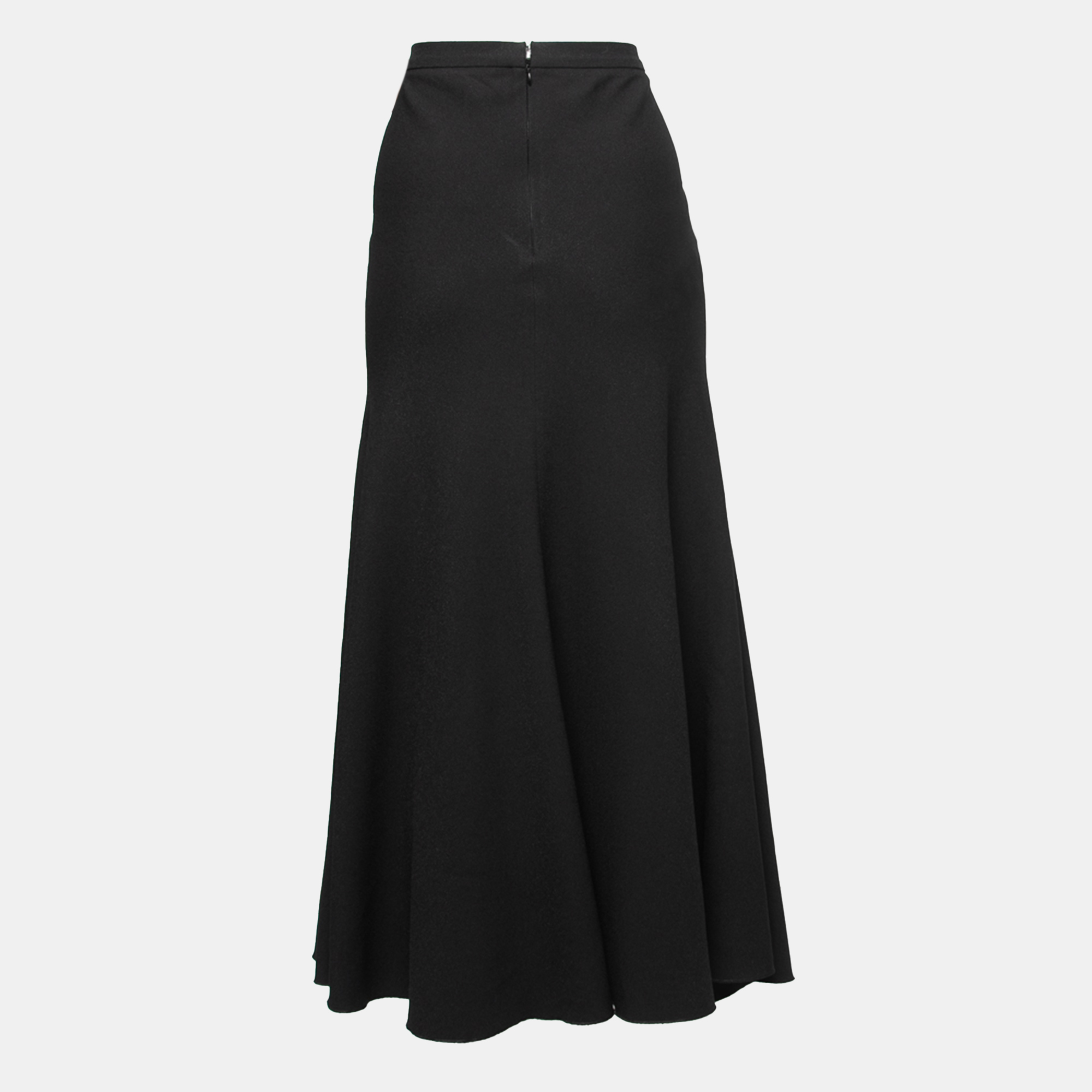 

Giambattista Valli Black Crepe Maxi Skirt