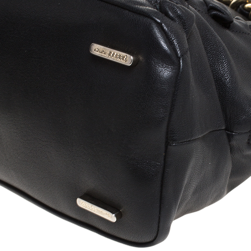 Pre-owned Gianfranco Ferre Black Leather Satchel