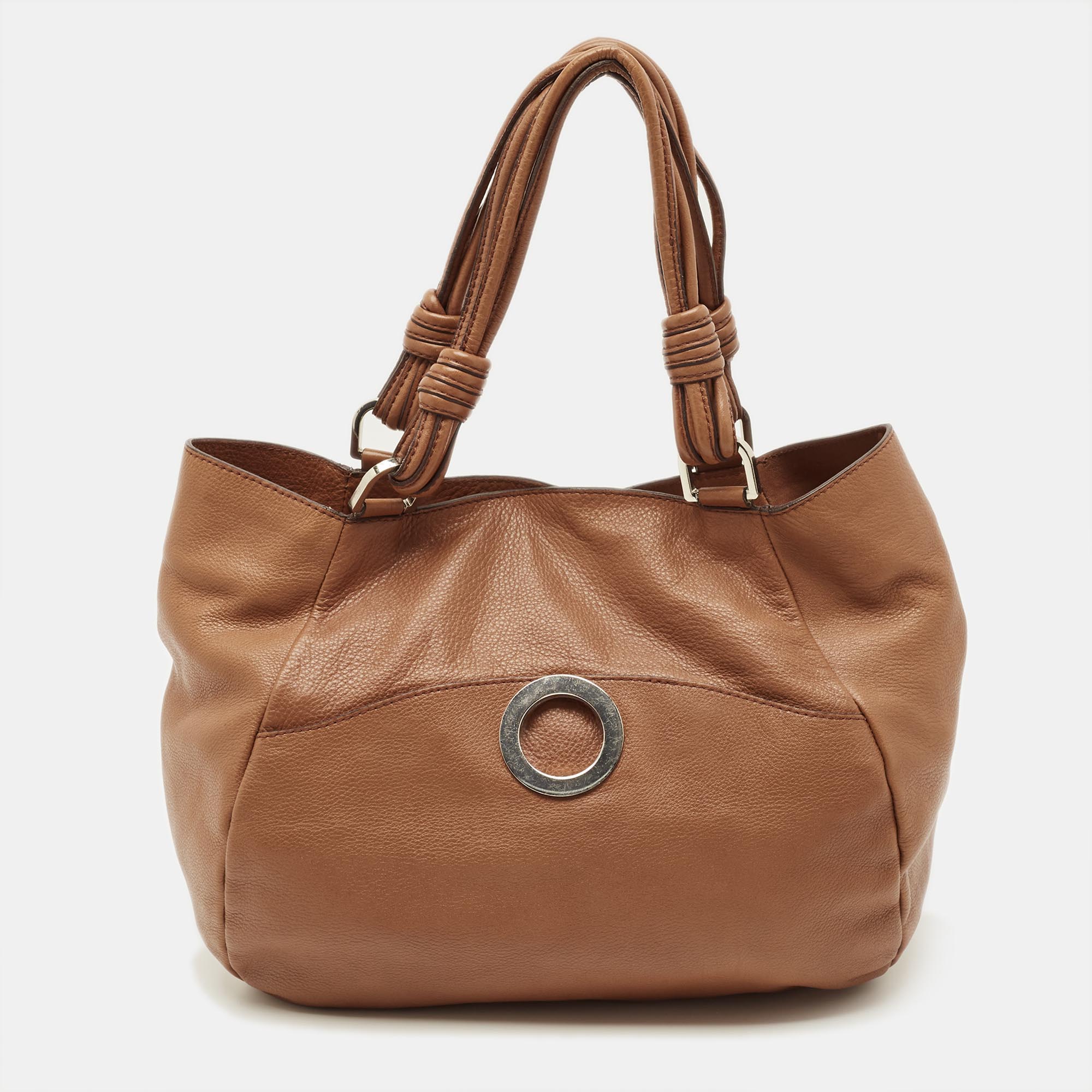 

Gianfranco Ferre Brown Leather Shoulder Bag