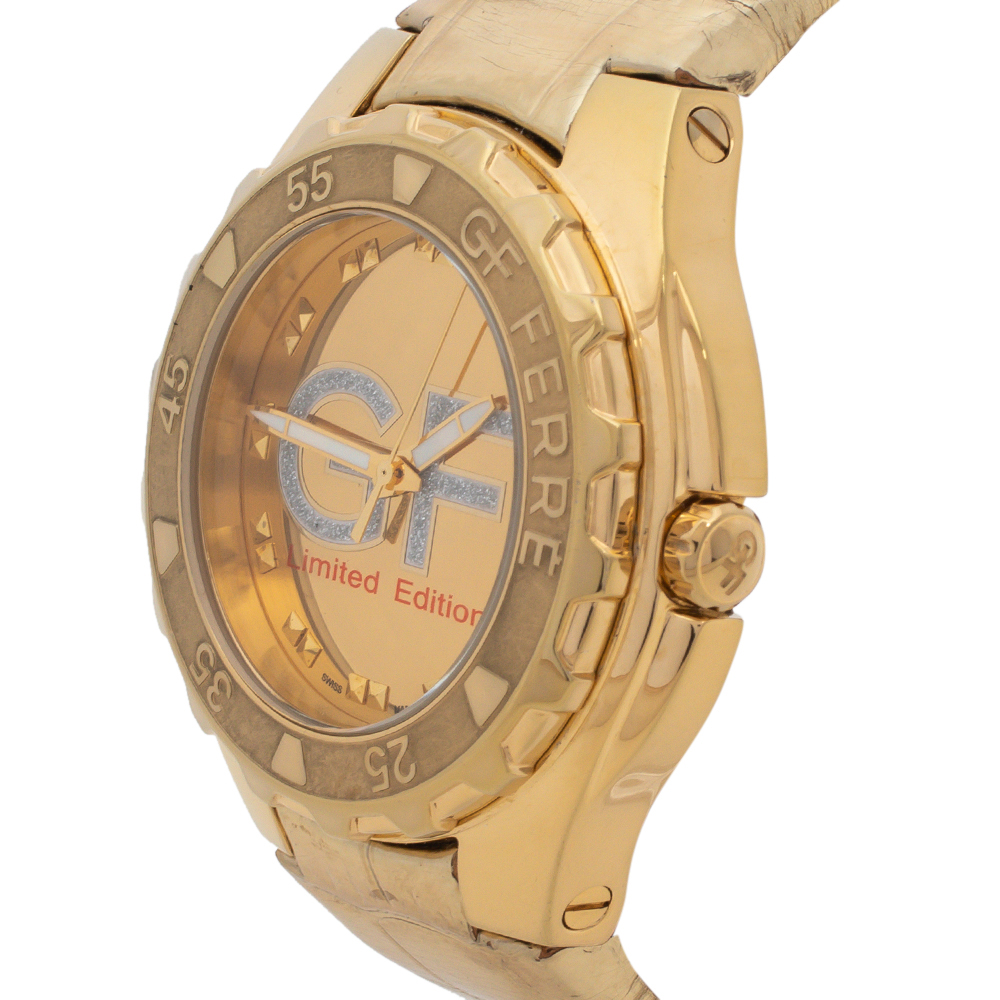 

Gianfranco Ferre Gold Tone Stainless Steel