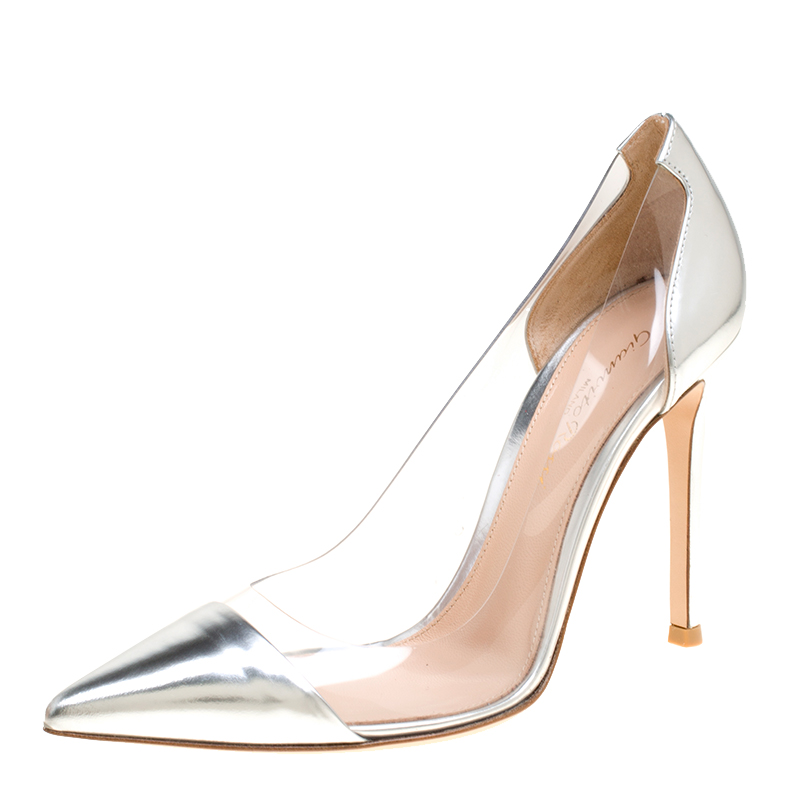 gianvito rossi silver heels
