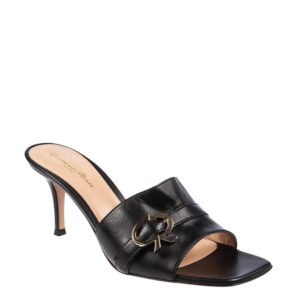 

Gianvito Rossi Black Leather Sandals Size EU
