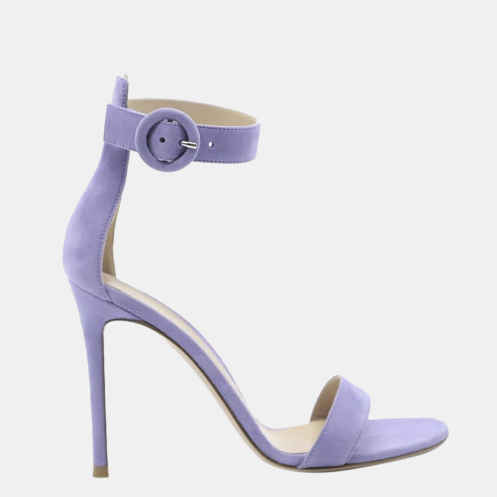 

Gianvito Rossi Purple Suede Portofino 105mm Sandals Size EU