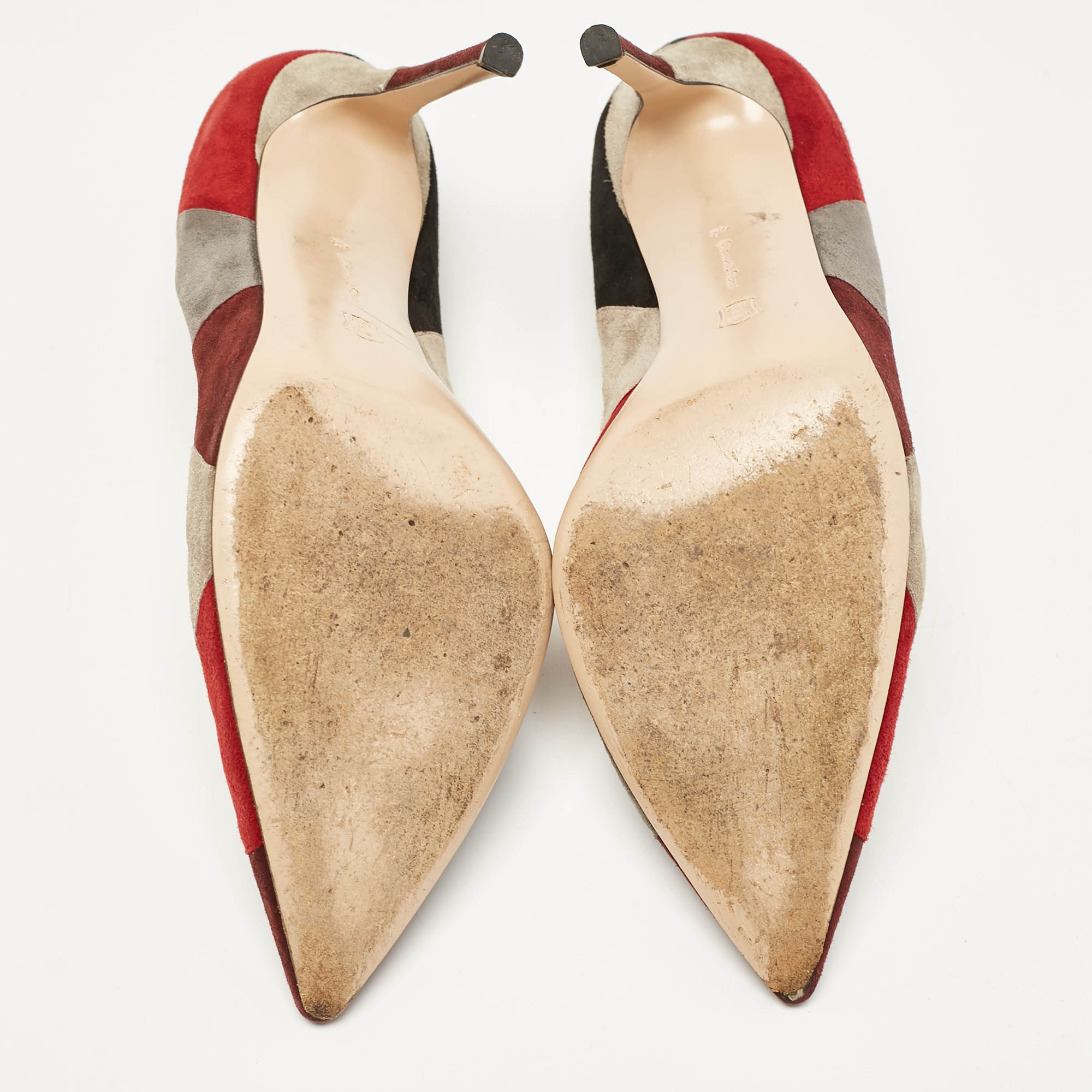 Gianvito Rossi Multicolor Suede Pointed Toe  Pumps Size 42 