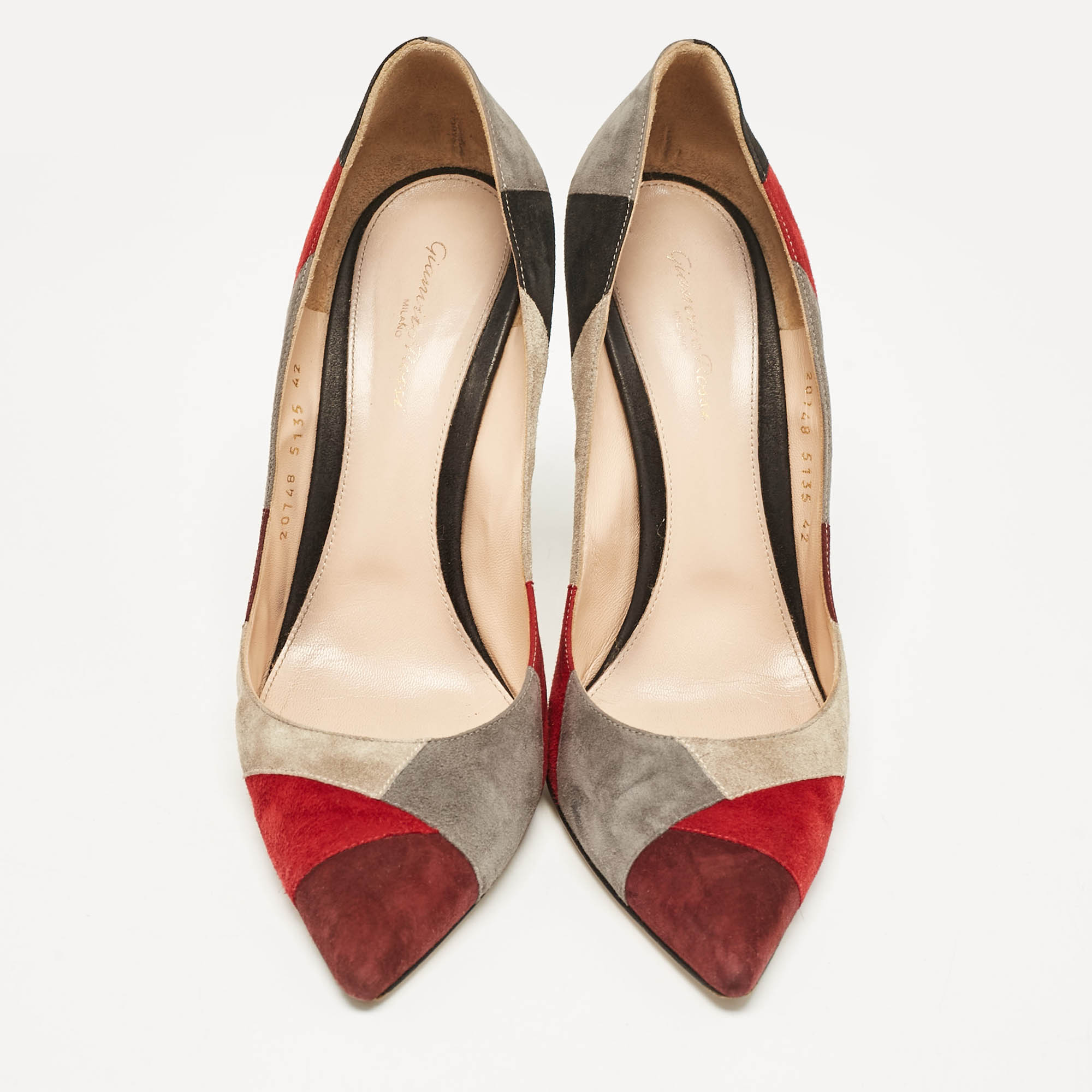 Gianvito Rossi Multicolor Suede Pointed Toe  Pumps Size 42 